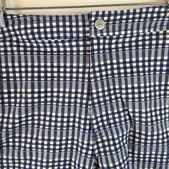 Onia The Calder Swim Trunks Mens XL Blue Plaid Check Quick Dry Shorts Hybrid - Picture 2 of 9